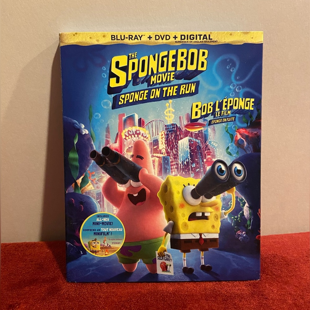 The SpongeBob Movie: Sponge On The Run BLU-RAY + DVD